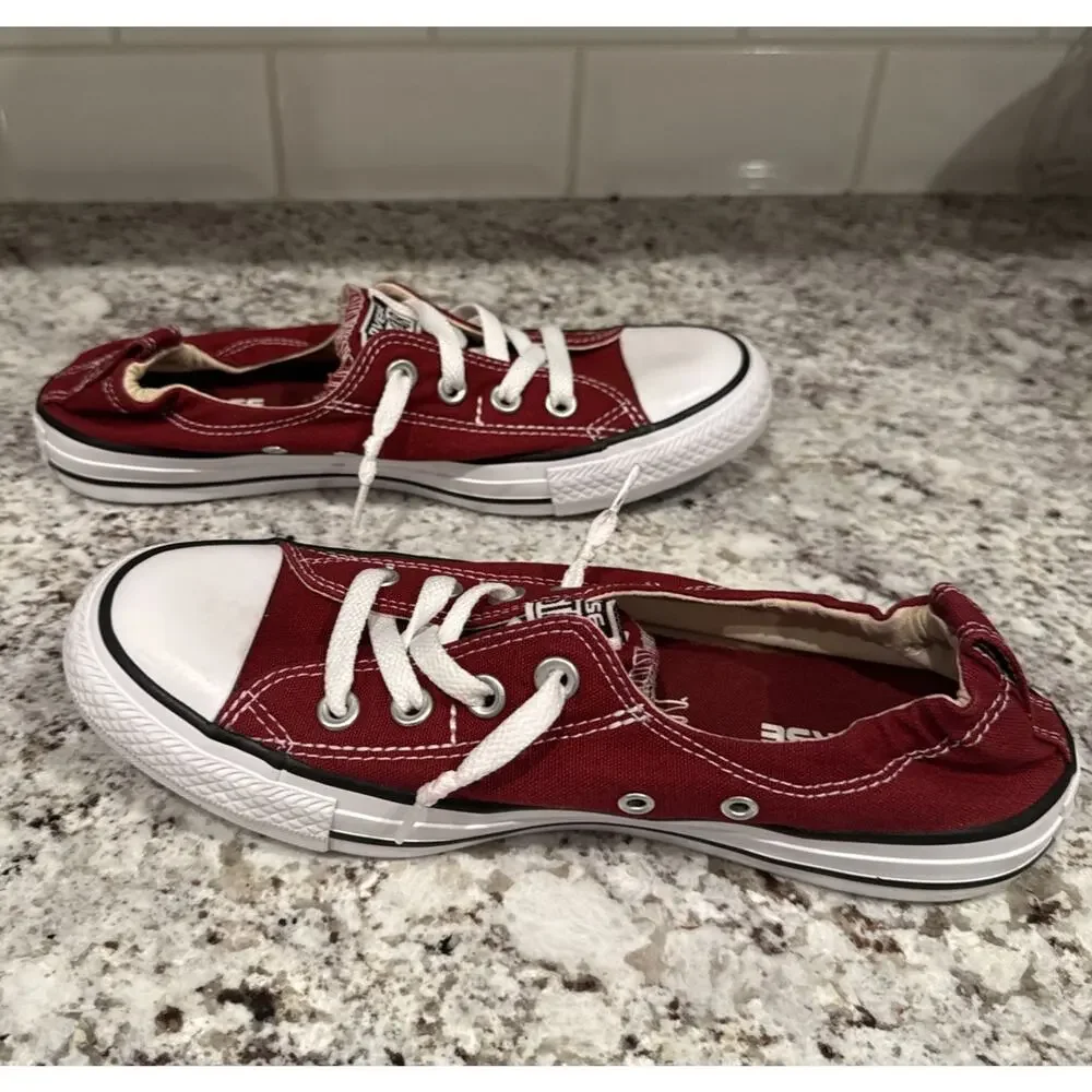 Converse Chuck Taylor All Star Shoreline Slip Red White Ox Size 8.5 551522F